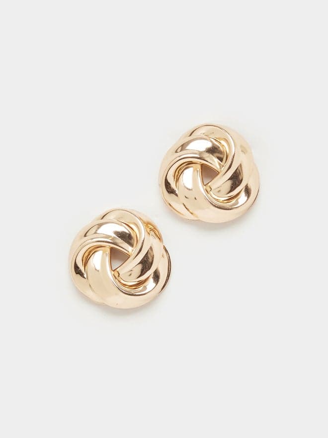 Elegant Styli Round Stud Earrings for Every Occasion - Image 1