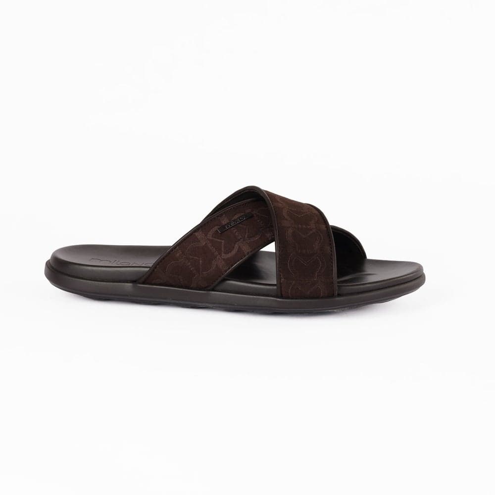 Milano Dacro Cross-Front Jacquard Sandals - Image 1
