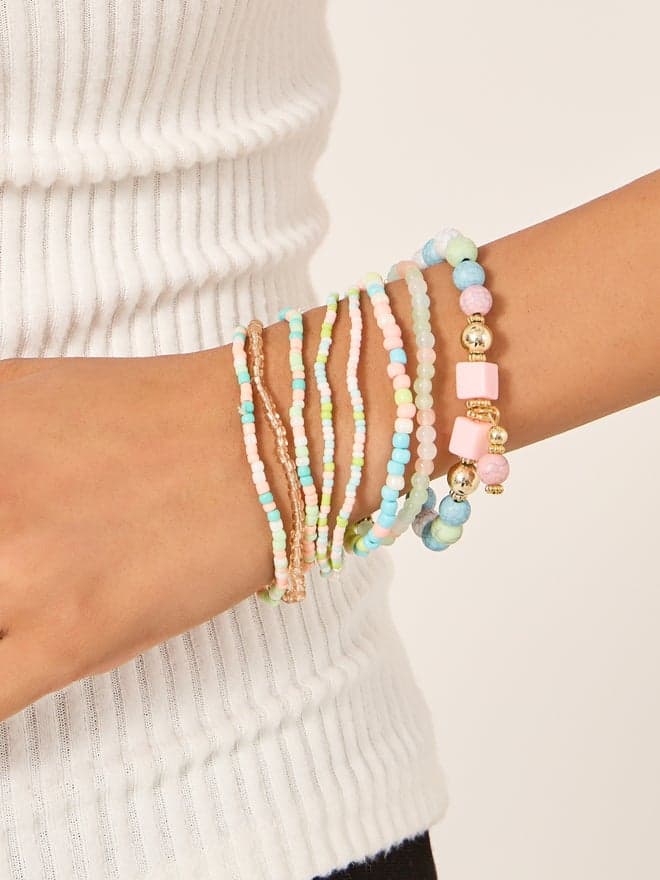 Elegant Styli Beaded Bracelet Ensemble for Women - Image 1