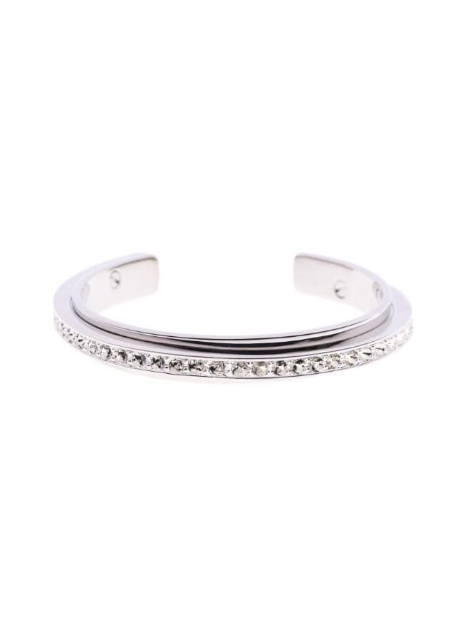 Karen Millen Crystal Diagonal Cuff - Elegance Redefined - Image 1