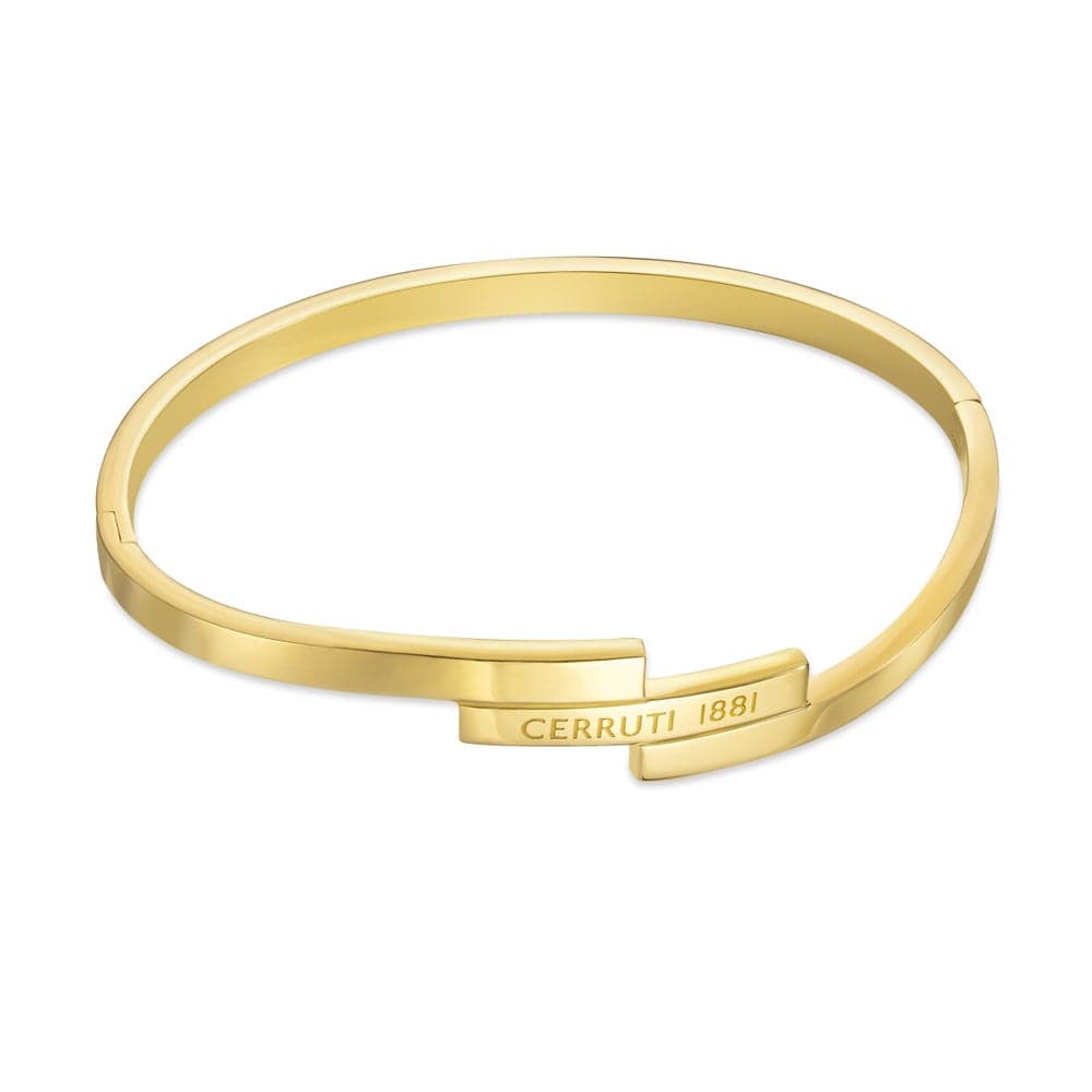 CERRUTI 1881 Gold-Plated Matilde Triple-Layer Bangle - Image 1