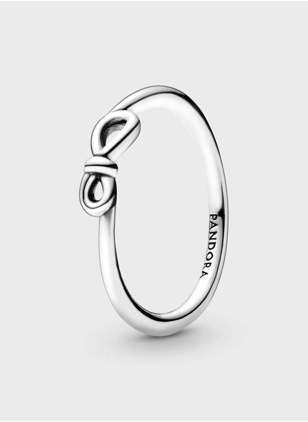 PANDORA Infinity Knot Ring – Timeless Elegance in Sterling Silver - Image 1
