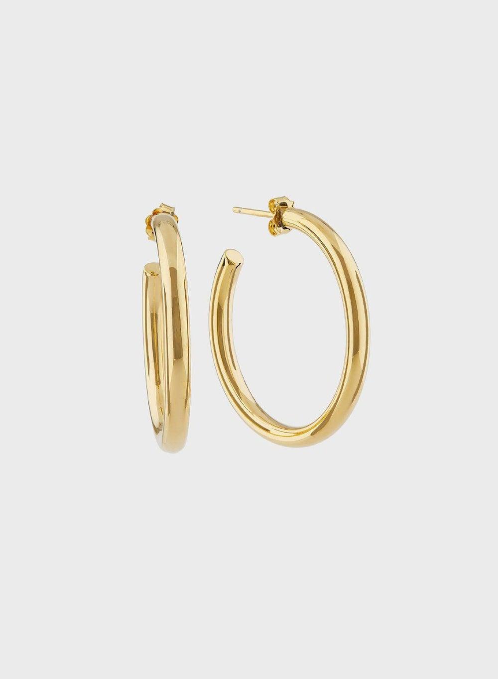 MOMNT Sterling Silver Half-Hoop Earrings for Women - Image 1