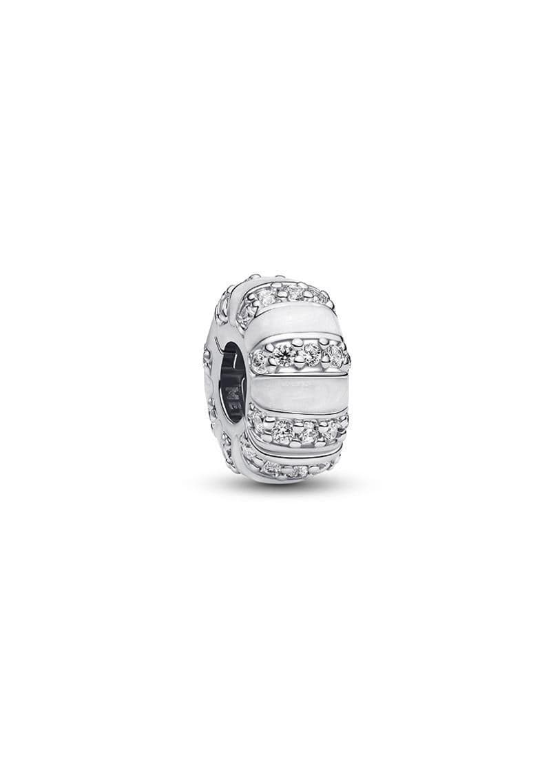 PANDORA Sterling Silver Stones & Enamel Clip Charm - Image 1