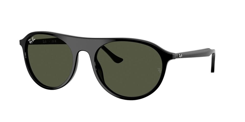 Ray-Ban 0RB2215 Polished Black Square Sunglasses - Image 1