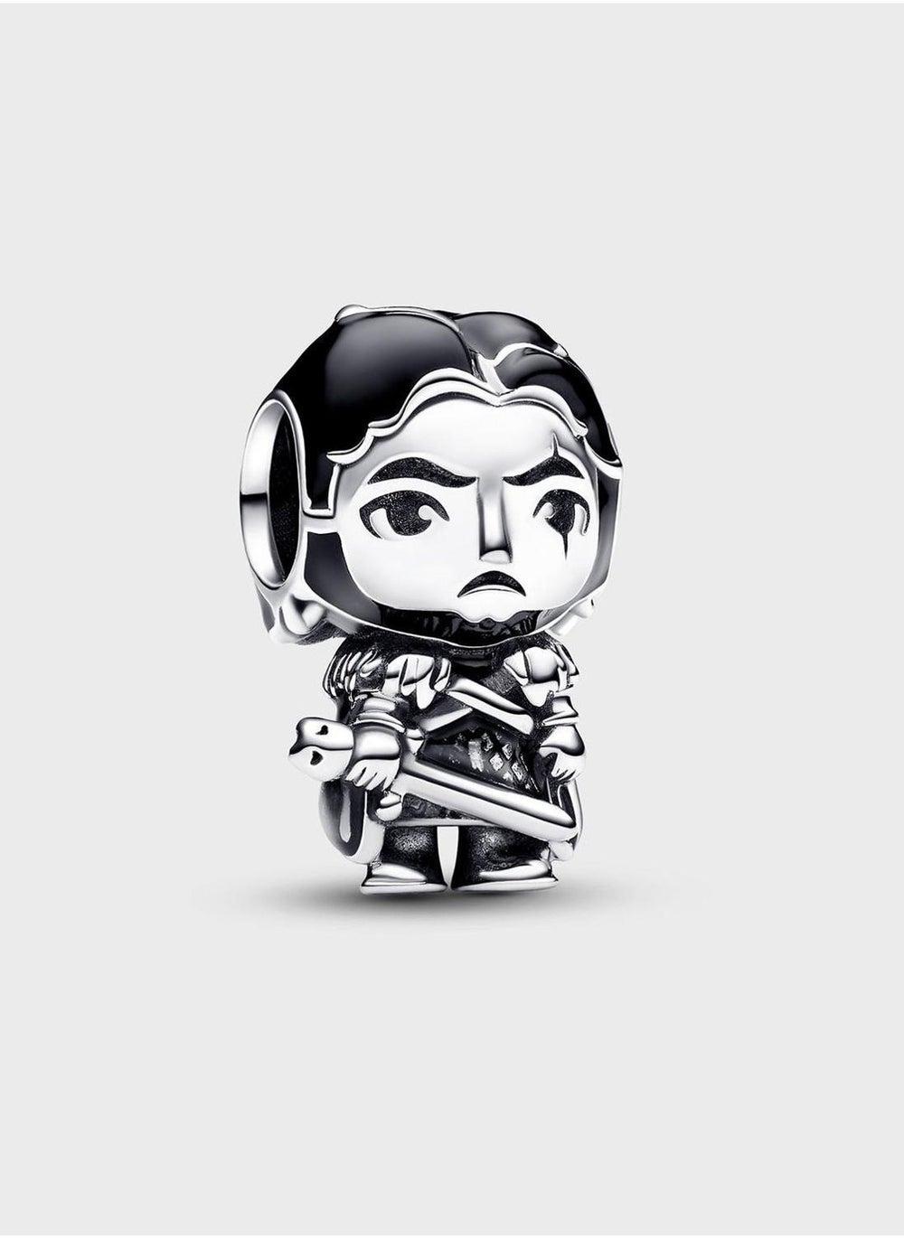 PANDORA Sterling Silver Jon Snow Charm - Game of Thrones - Image 1