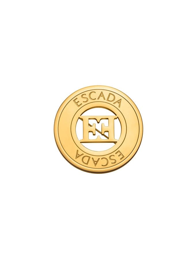ESCADA Alice Women's Brooch: Iconic E Cutout with Engraved Logo - Image 1