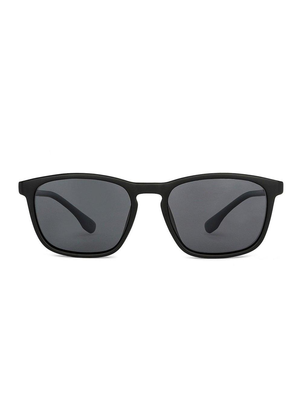VINCENT CHASE LA S13164 Matte Black Grey Square Sunglasses - Image 1