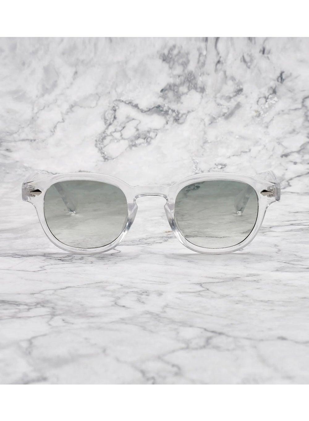 Explicit Poets JOHNNY CLEAR Gradient Green Fashion Sunglasses - Image 1