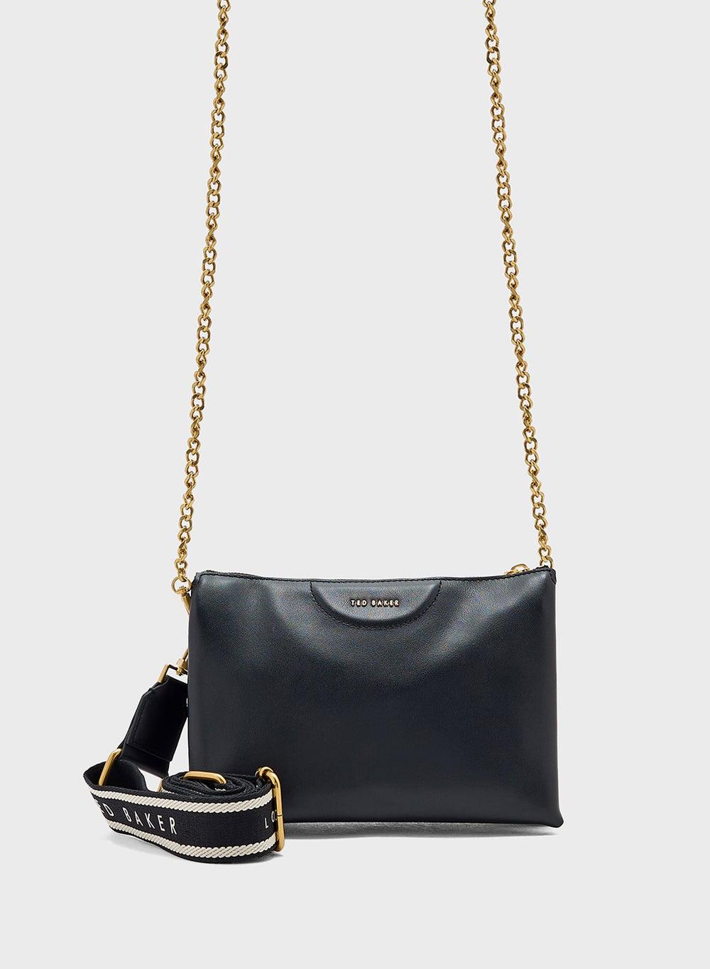 Ted Baker Esille Luxe Leather Crossbody Bag with Webbing Strap - Image 1