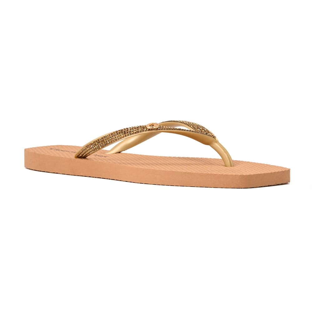 Golden Shine Flip-Flops - Elegance Meets Comfort - Image 1