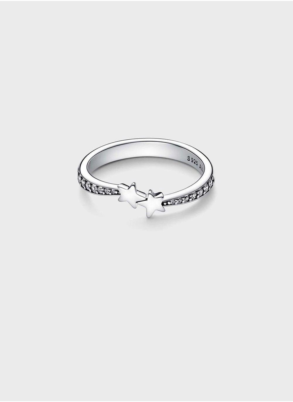PANDORA Sparkling Shooting Stars Ring – Sterling Elegance - Image 1