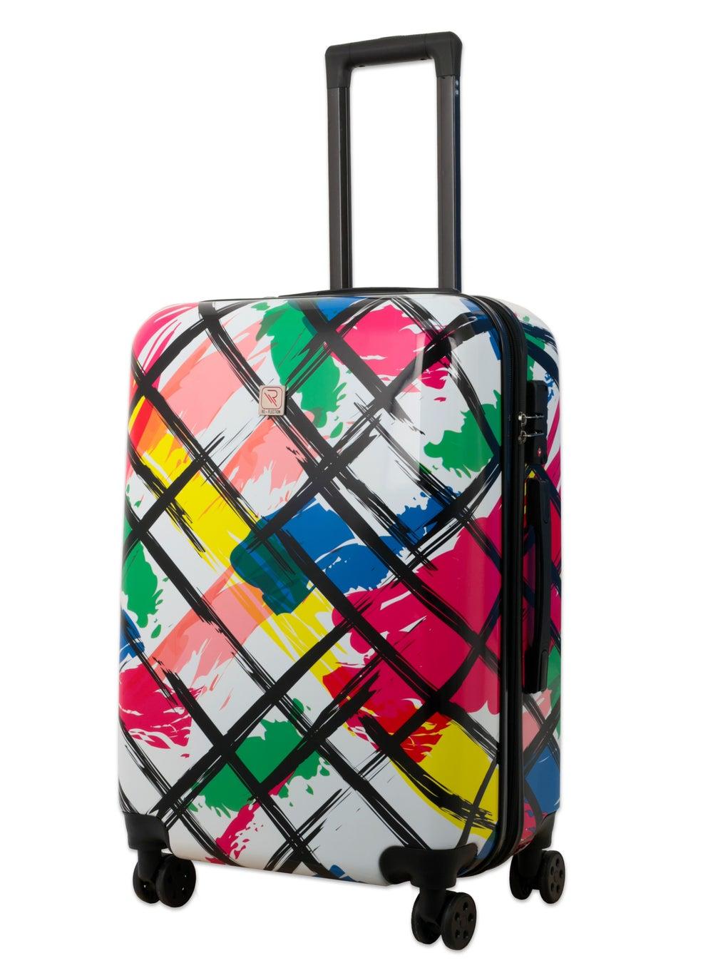 Reflection 24-Inch Multicolor Abstract Print Hardcase Suitcase - Image 1