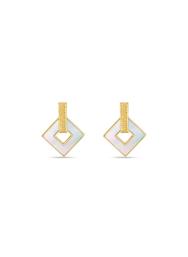 Guy Laroche Coralie Gold & Pearl Earrings for Women - Image 1