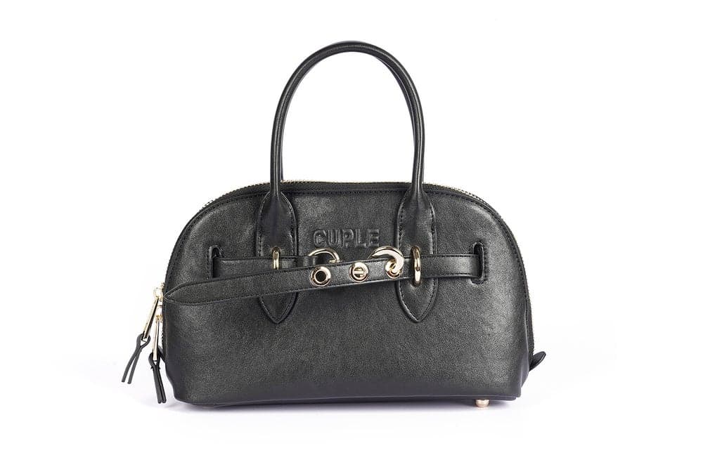 Cuple Chic Rounded Faux Leather Satchel for Women - Image 1