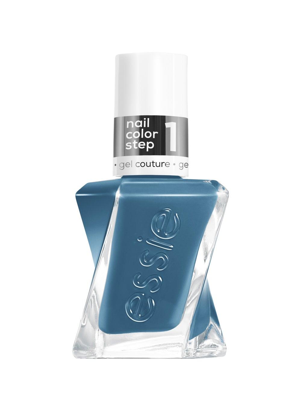 Essie Gel Couture Cut Loose 13.5ml - Subdued Blue Elegance - Image 1
