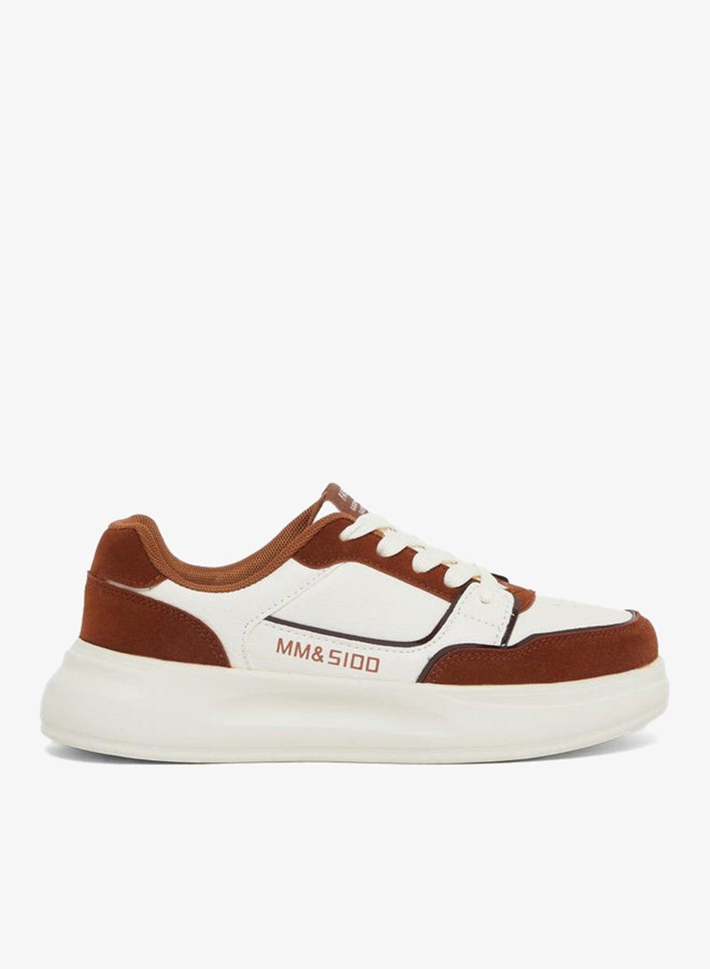Styli Color Block Platform Sneakers - Chic Lace-Up Design - Image 1