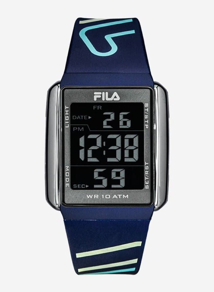 FILA Chrono Unisex Watch with Blue Strap, 38-325-004 - Image 1