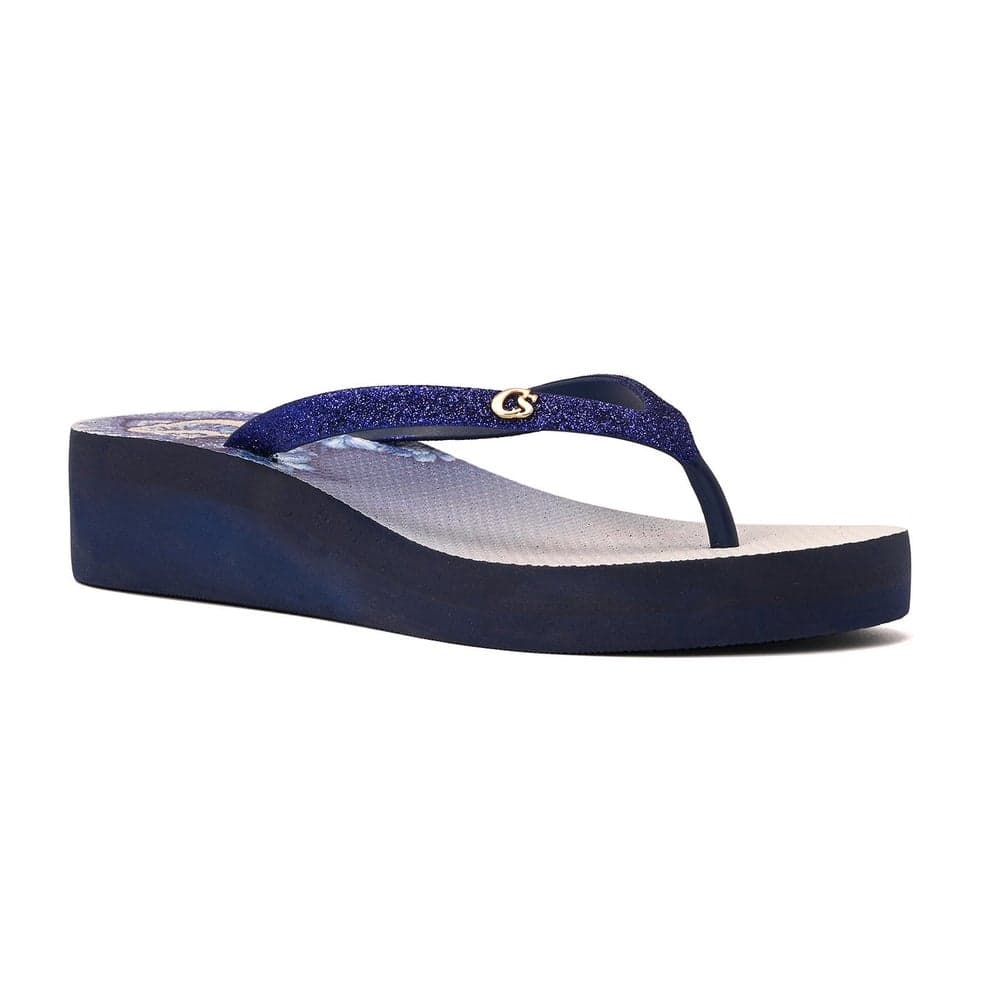 Anabela Print Heeled Sandals: Elegance with Every Step - Image 1