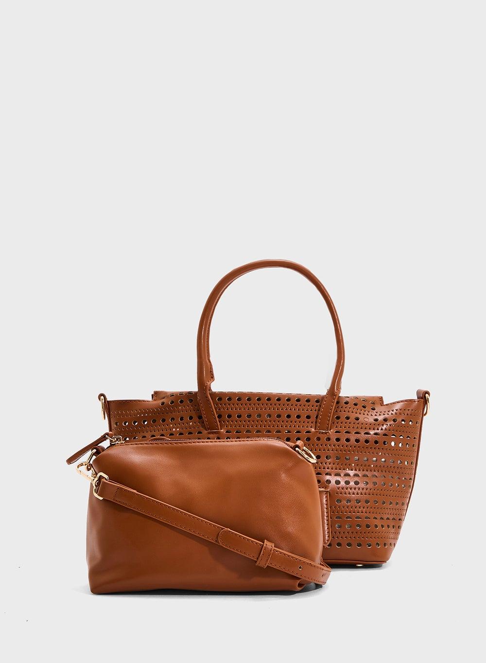 ELLA Lasercut Elegance Tote Bag - Chic & Spacious - Image 1
