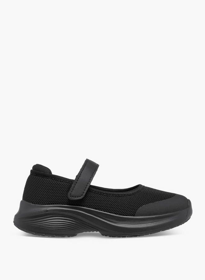 Elegant 2201779Cgj Black Textured Ballerinas for Girls - Image 1