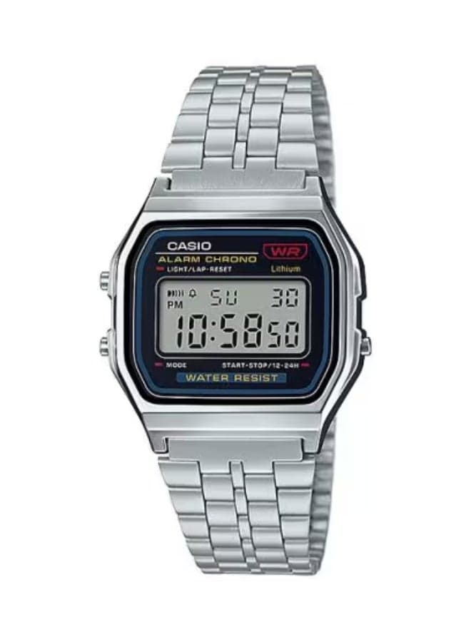 CASIO A159W-N1DF Stainless Steel Digital Unisex Watch - 33.2mm - Image 1