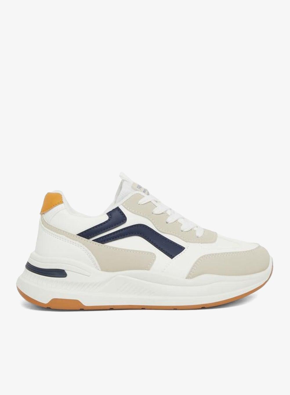 Chic Color Block Lace-Up Sneakers for Effortless Style - Image 1