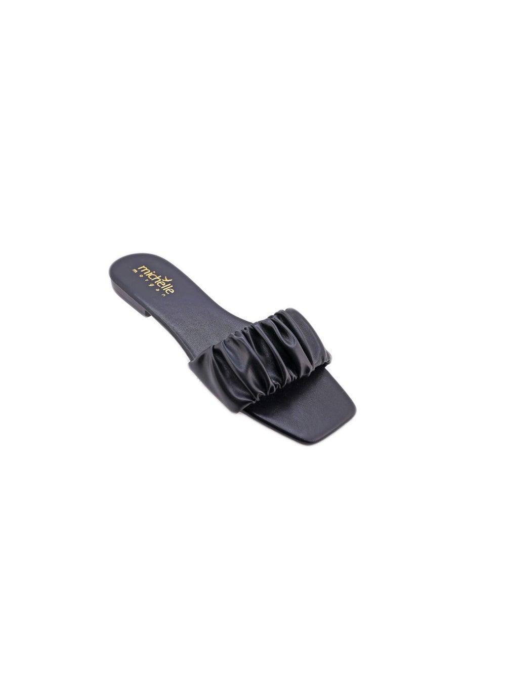 Michelle Morgan 092-2257 Elegant Black Casual Slides for Women - Image 1