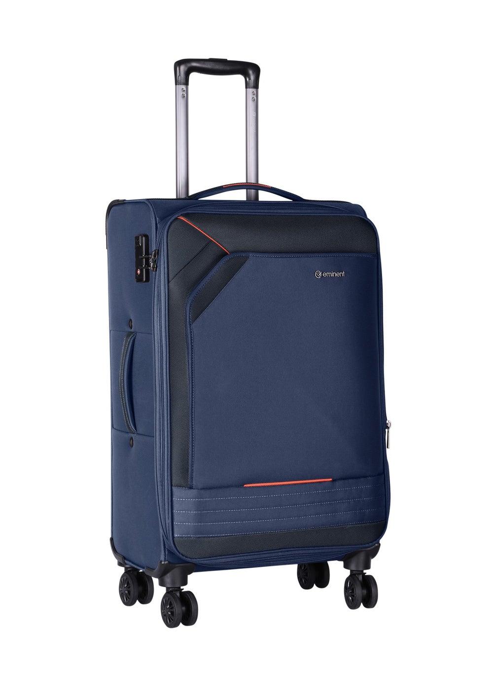 Eminent E777SZ Navy Blue 20-Inch Soft Suitcase with TSA Lock - Image 1