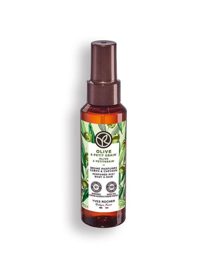 OLIVE & PETITGRAIN 100ML Aromatic Hair & Body Mist - Image 1