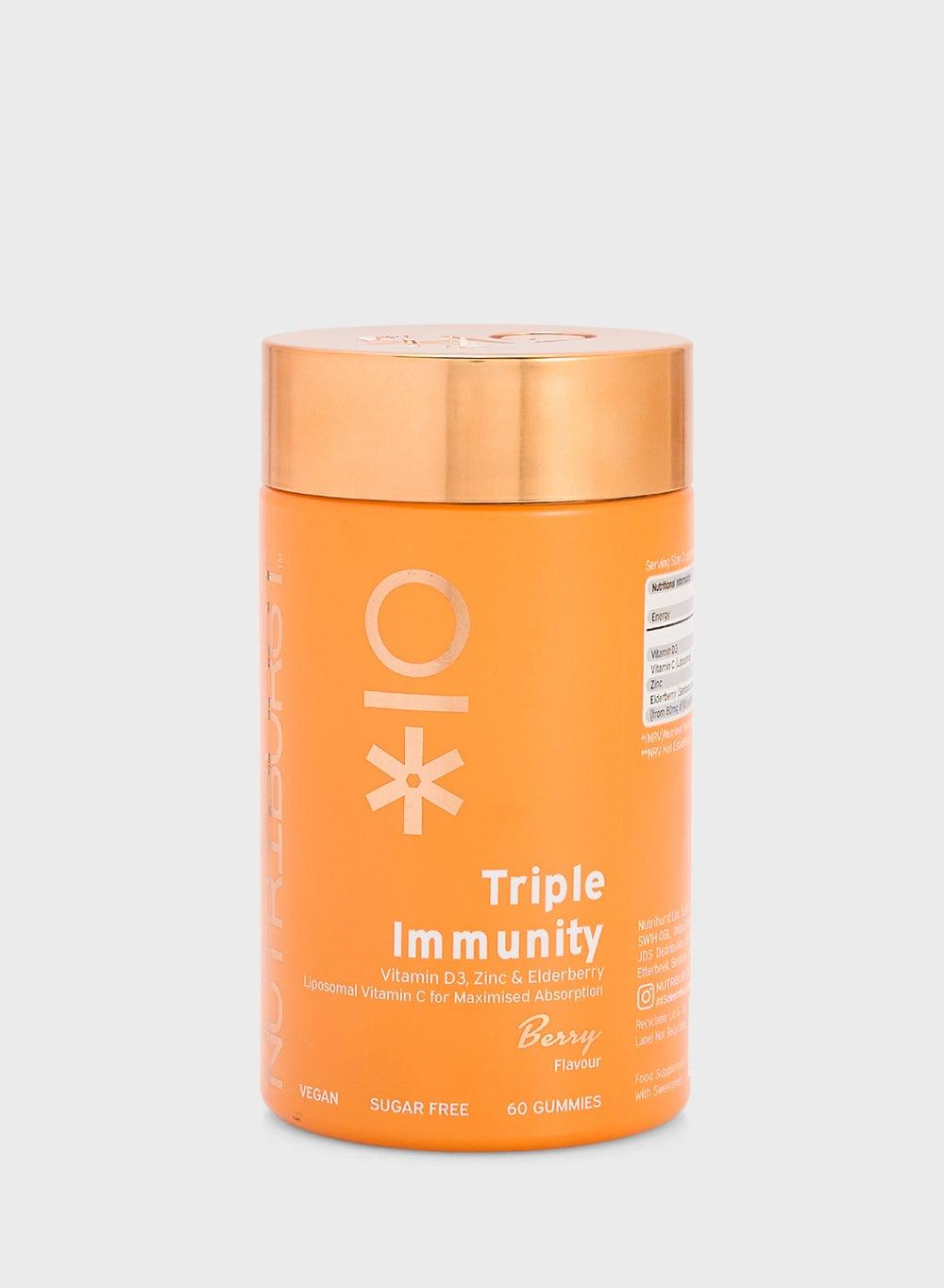 Nutriburst Triple Immunity 60 Gummies - Elegant Wellness Support - Image 1