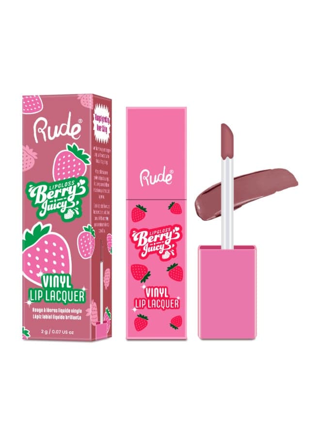 Raspberry Mocha Vinyl Lip Shine - Berry Juicy - Image 1