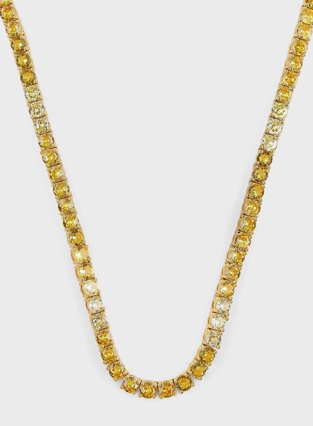Fashionbox Gigi Women's Elegant Gold-Plated Tennis Necklace - Image 1