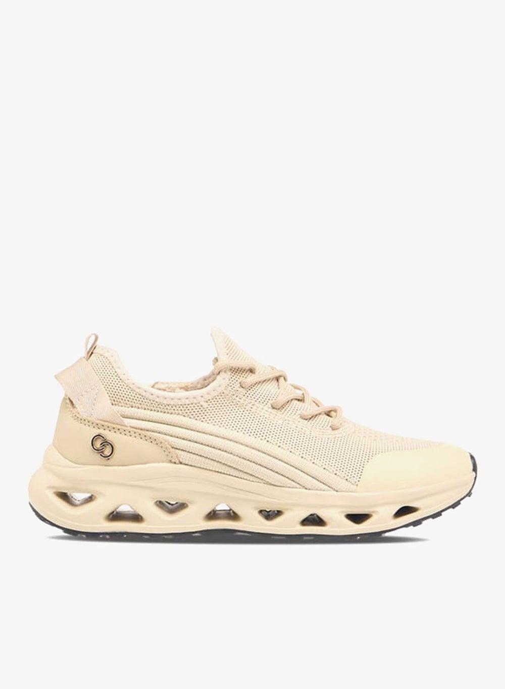 Onex1361802Abeige Elegant Beige Low-Top Sneakers for Women - Image 1