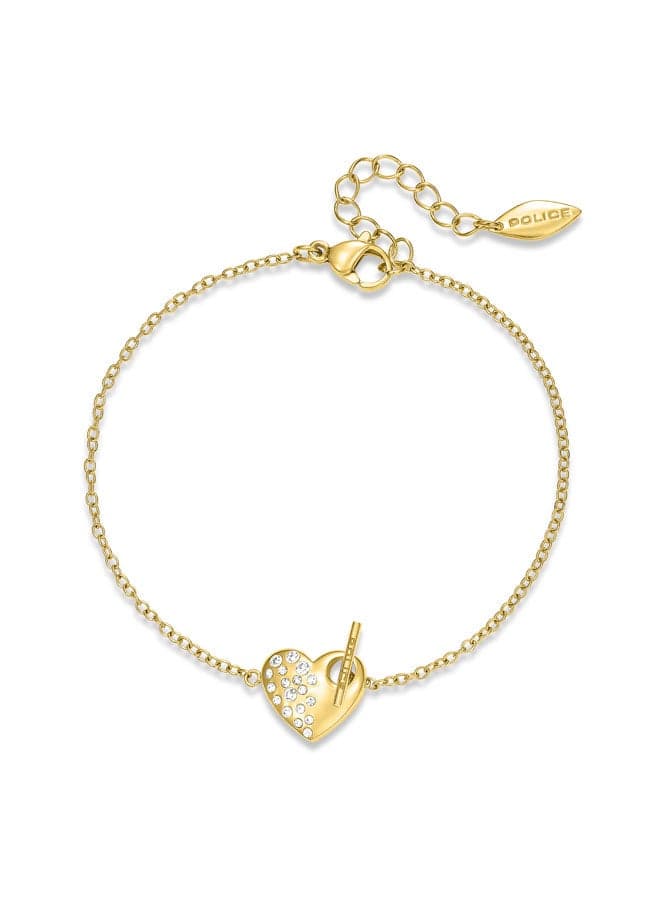 POLICE Heartstone Crystal Convex Bracelet for Women - Image 1