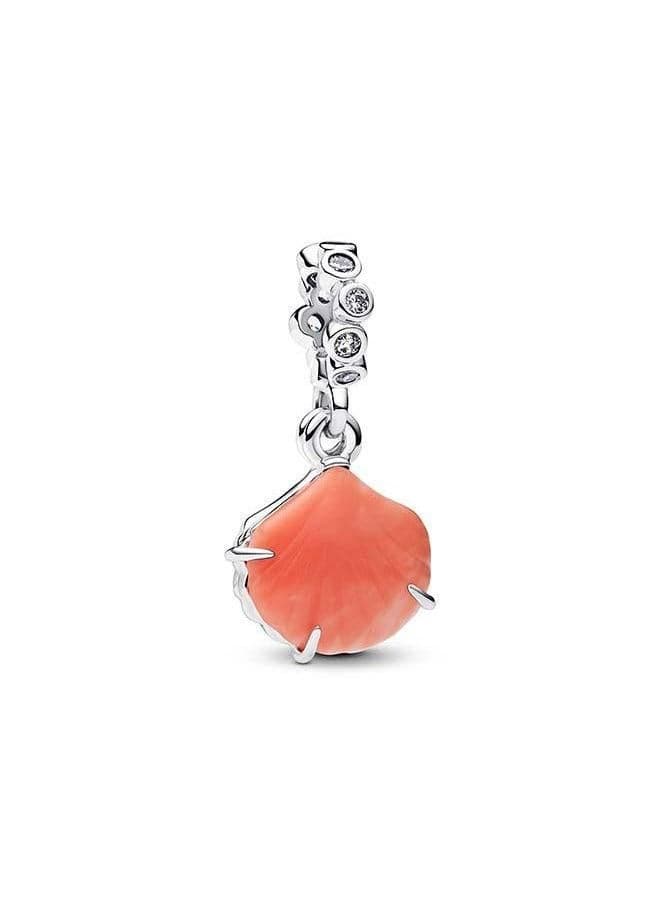 PANDORA Sterling Silver Coral Shell Charm - Image 1