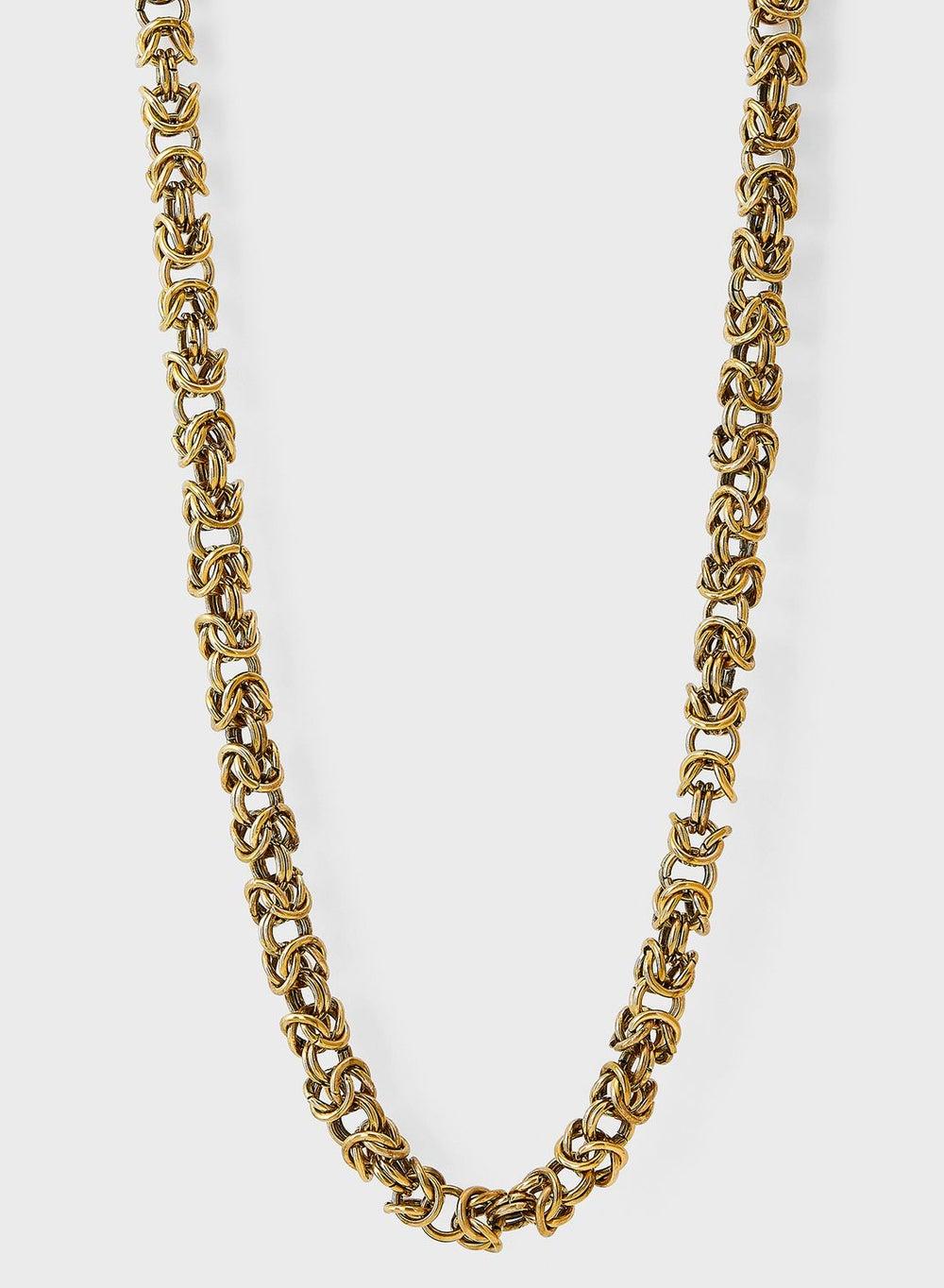 GUESS Opulent Gold-Tone Steel Necklace for Men - Image 1