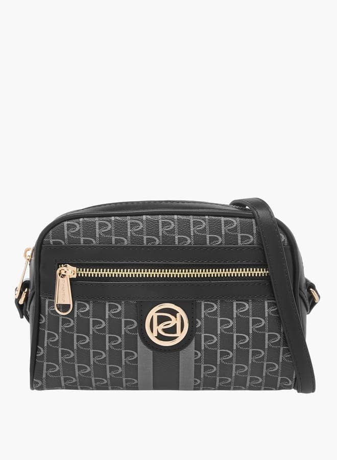 Paprika Women's Elegant Monogram Crossbody with Adjustable Strap - Image 1