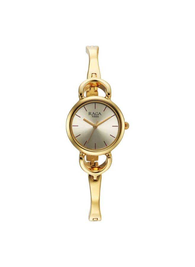 Titan Raga 2724YM01 Women's Champagne Quartz Analog Watch - Image 1