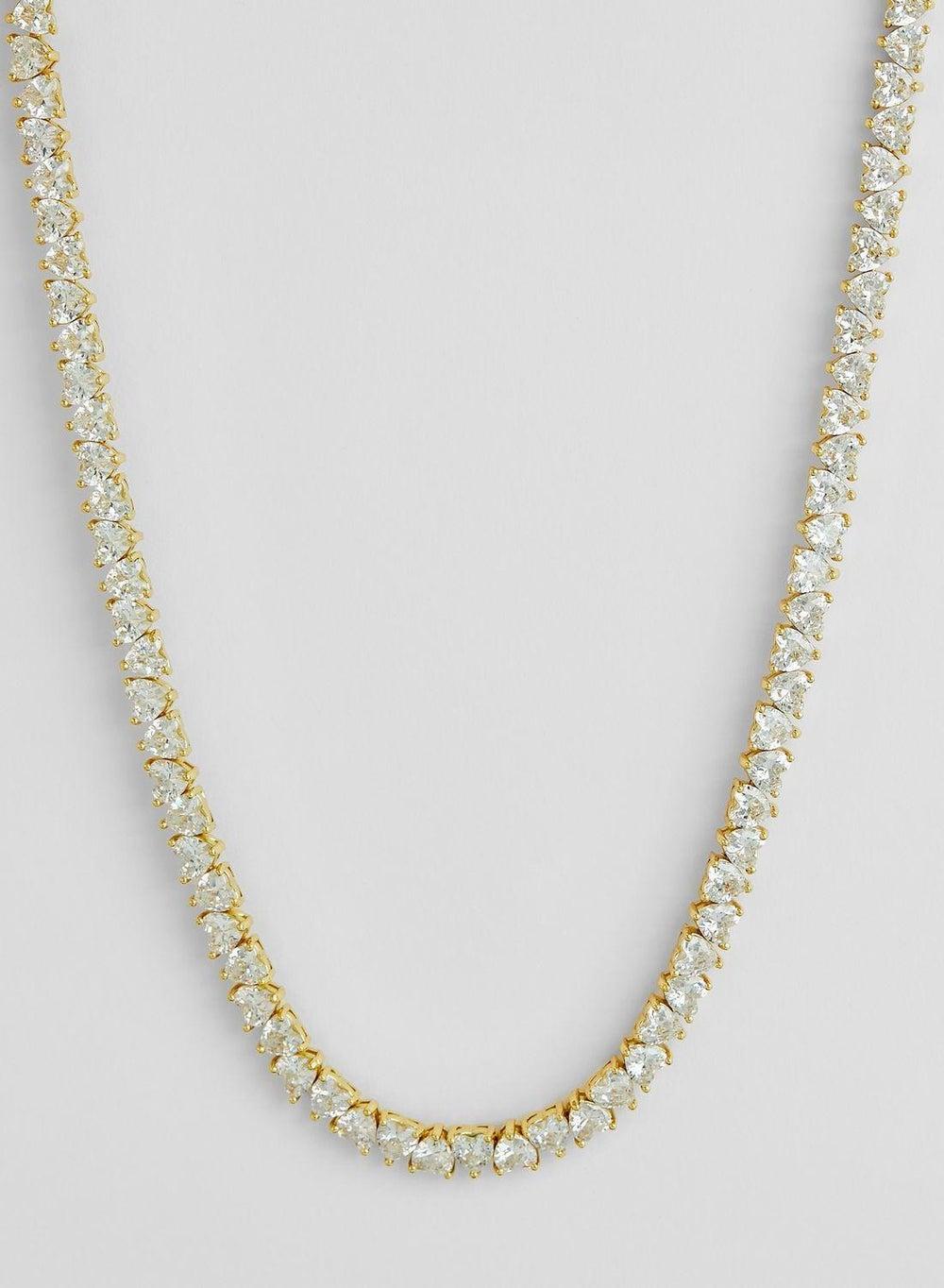 Fashionbox Heartly 18K Gold Plated Tennis Necklace - Image 1