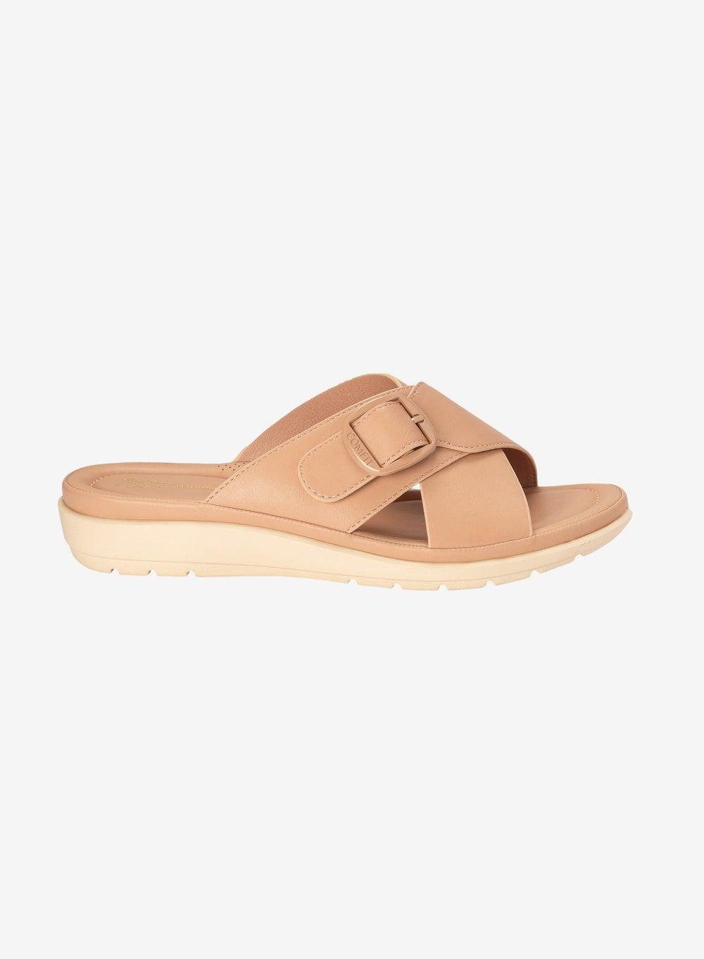 Comfit Criss Cross Strap Sandals – Elegant Pink - Image 1