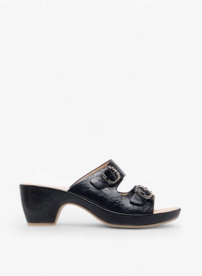 Elegant L23981 H1 Embellished Block Heel Sandals for Women - Image 1
