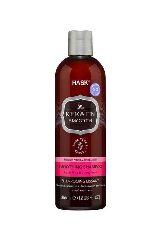 Hask Keratin Protein Smoothing Shampoo 355ml - Luxe Hair Care - Image 1