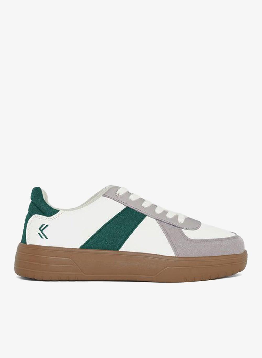 7011486436White Court Elegance: Color Block Sneakers - Image 1