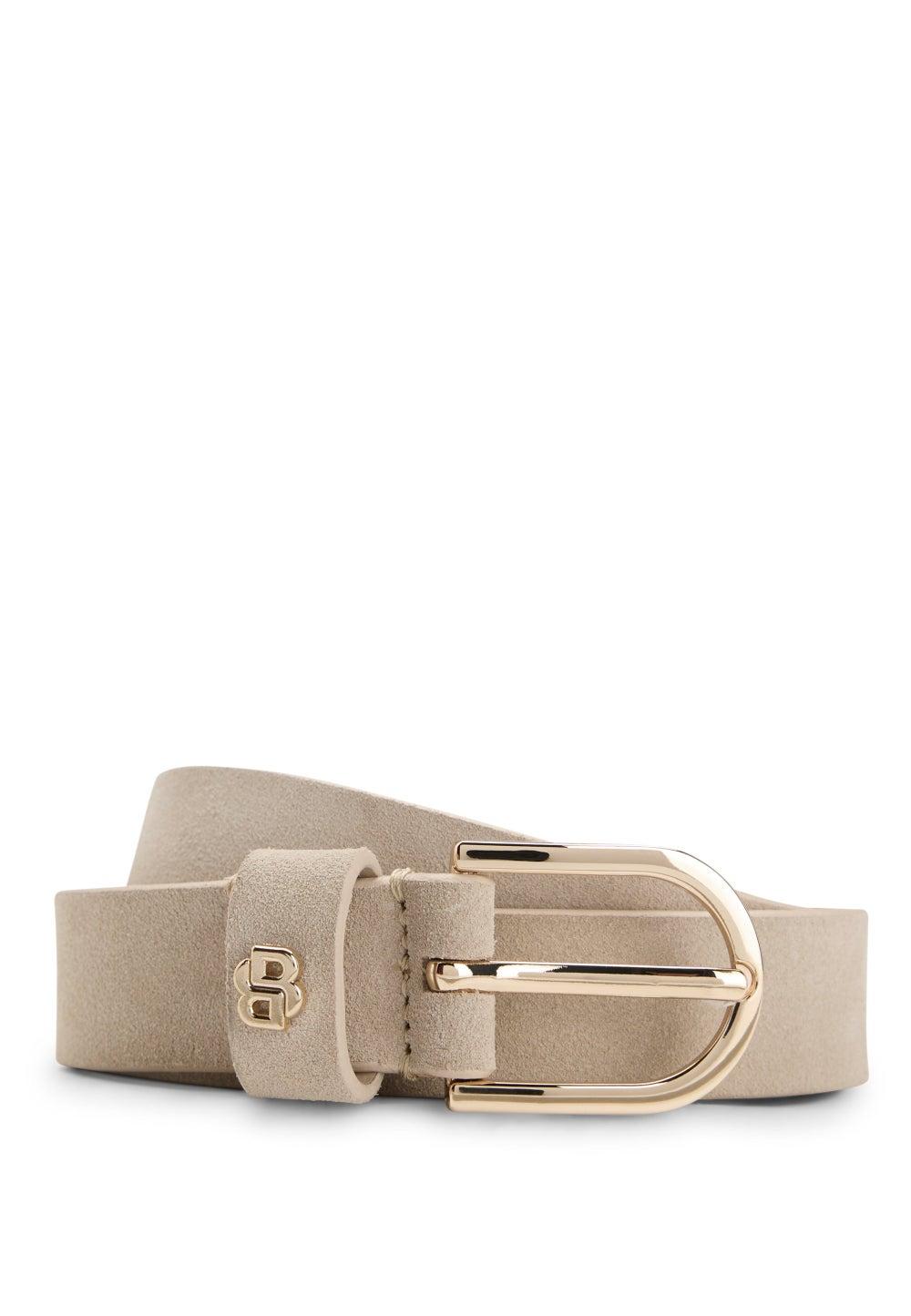 BOSS Double B Monogram Suede Belt for Women - Image 1