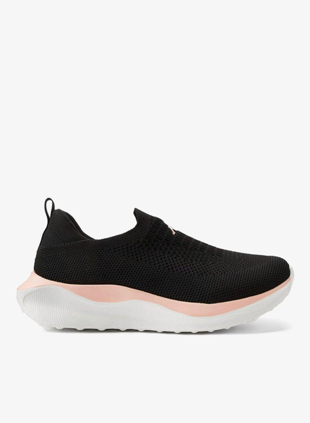 Elegant Textured Black Slip-Ons for Women - 24Yl452W - Image 1