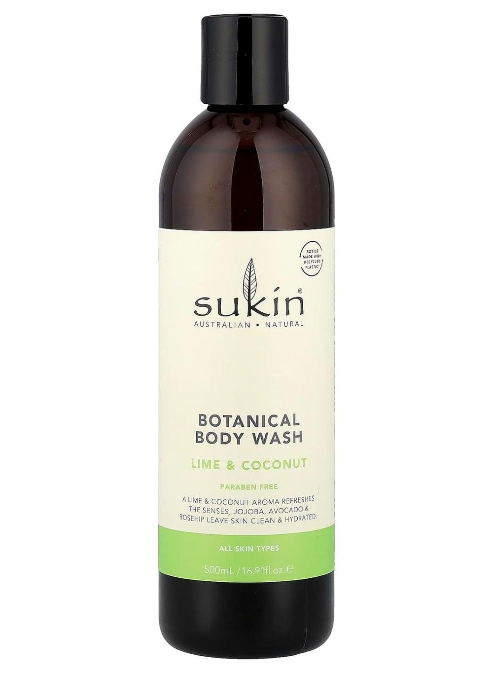 Sukin Lime & Coconut Botanical Body Wash 500Ml - Luxe Cleansing - Image 1