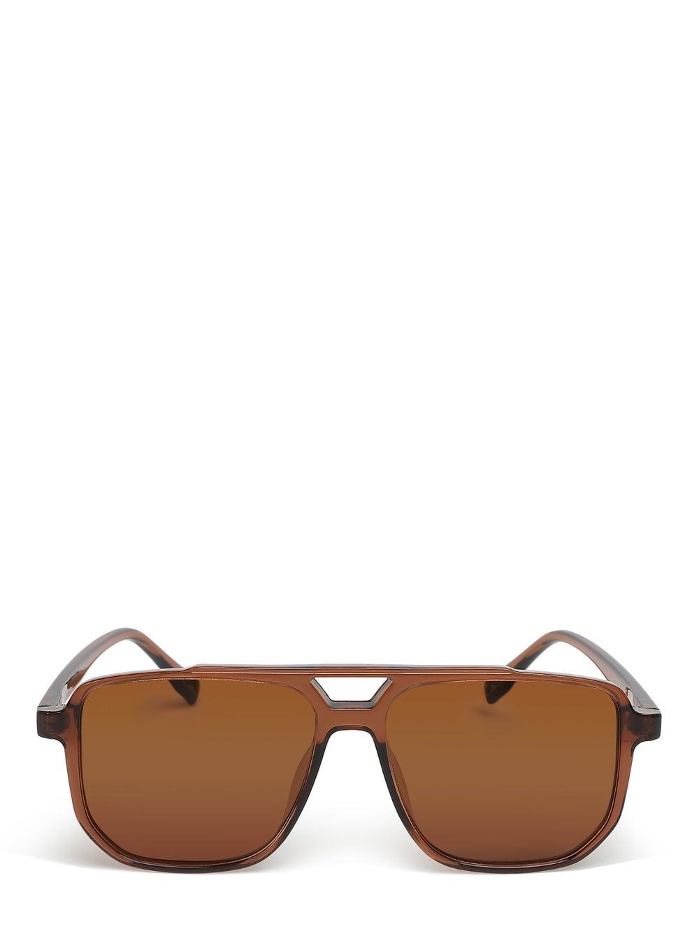 London Rag Women's Brown Navigator Sunglasses - Subtle Elegance - Image 1