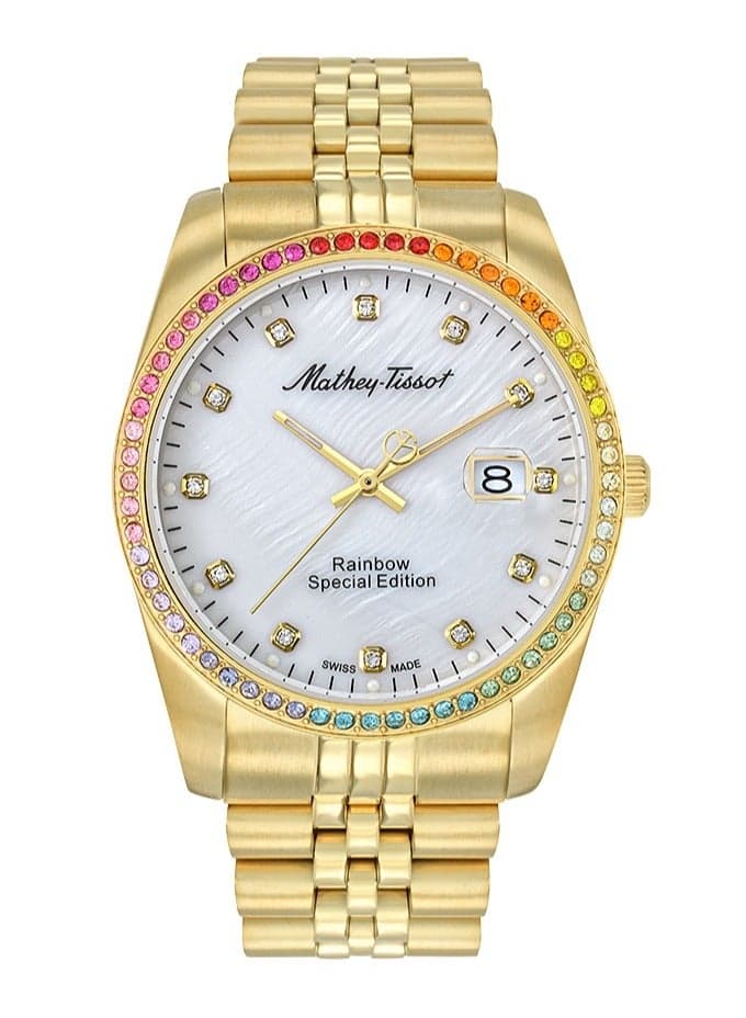 Mathey-Tissot Mathy Elegance Gold-Tone Unisex Watch H809PQYI - Image 1