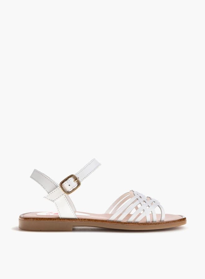 Elegant 878200White Girls Strap Sandals from Spain - Image 1